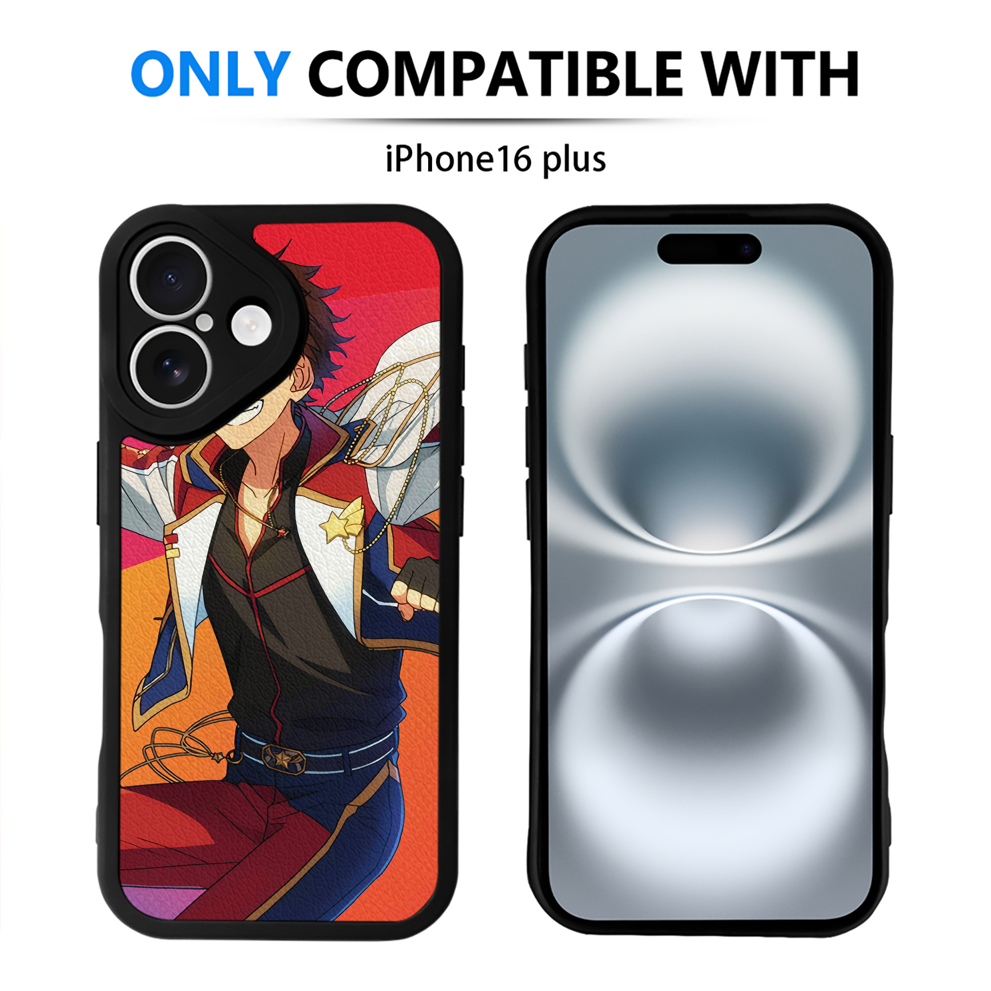 （画像用） あんさんぶるスターズ! Ensemble Stars 【iPhone 16シリーズ対応】シリコンスマホケース（レザー調） 材質：シリコン
